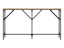 Mesa consola madera de ingeniería roble Sonoma 140x23x75 cm ES146133