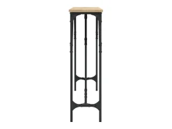Mesa consola madera de ingeniería roble Sonoma 140x23x75 cm ES146133