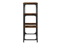Mesa consola madera de ingeniería roble ahumado 89,5x28x76 cm ES520776