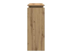 Mesa consola madera de ingeniería roble artesanal 102x30x80 cm