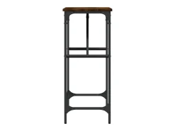 Mesa consola madera de ingeniería roble ahumado 75x32x75 cm