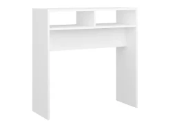 Mesa consola madera de ingeniería blanco 78x30x80 cm