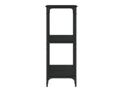 Mesa consola madera de ingeniería negra 102x35x90 cm ES349815