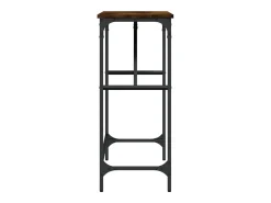 Mesa consola madera de ingeniería roble ahumado 100x32x75 cm
