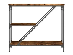 Mesa consola madera de ingeniería roble ahumado 88,5x30x75 cm ES836805