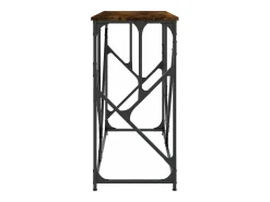 Mesa consola madera de ingeniería roble ahumado 100x40x80 cm