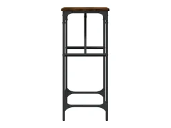 Mesa consola madera de ingeniería roble ahumado 75x32x75 cm ES669606
