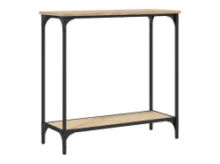Mesa consola madera de ingeniería roble Sonoma 75x30,5x75 cm