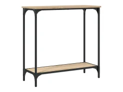 Mesa consola madera de ingeniería roble Sonoma 75x30,5x75 cm