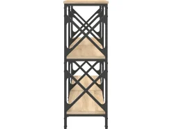 Mesa consola madera de ingeniería roble Sonoma 156x28x80,5 cm ES983044