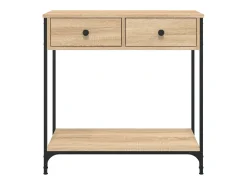 Mesa consola madera de ingeniería roble Sonoma 75x34,5x75 cm