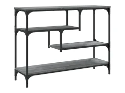 Mesa consola madera de ingeniería gris Sonoma 100x30x75 cm