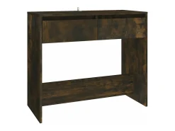 Mesa consola madera de ingeniería roble ahumado 89x41x76,5 cm
