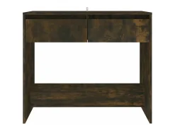 Mesa consola madera de ingeniería roble ahumado 89x41x76,5 cm