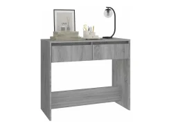 Mesa consola madera de ingeniería gris Sonoma 89x41x76,5 cm