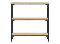 Mesa consola madera de ingeniería roble Sonoma 75x22,5x75 cm