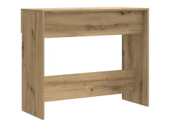 Mesa consola madera de ingeniería roble artesanal 90x36x75 cm