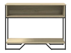 Mesa consola madera de ingeniería roble Sonoma 100x35x74,5 cm