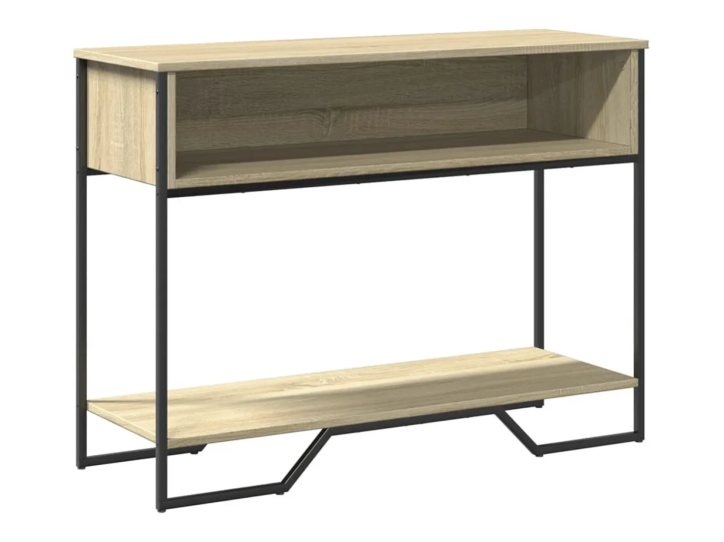 Mesa consola madera de ingeniería roble Sonoma 100x35x74,5 cm