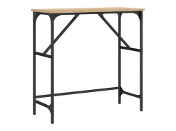 Mesa consola madera de ingeniería roble Sonoma 75x32x75 cm