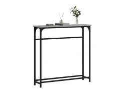 Mesa consola madera de ingeniería gris Sonoma 75x19,5x75 cm ES769322