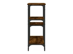Mesa consola madera de ingeniería roble ahumado 102x29x75 cm