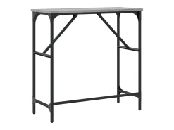 Mesa consola madera de ingeniería gris Sonoma 75x32x75 cm