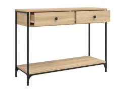 Mesa consola madera de ingeniería roble Sonoma 100x34,5x75 cm ES367641