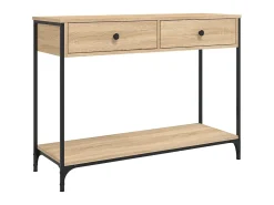 Mesa consola madera de ingeniería roble Sonoma 100x34,5x75 cm ES367641