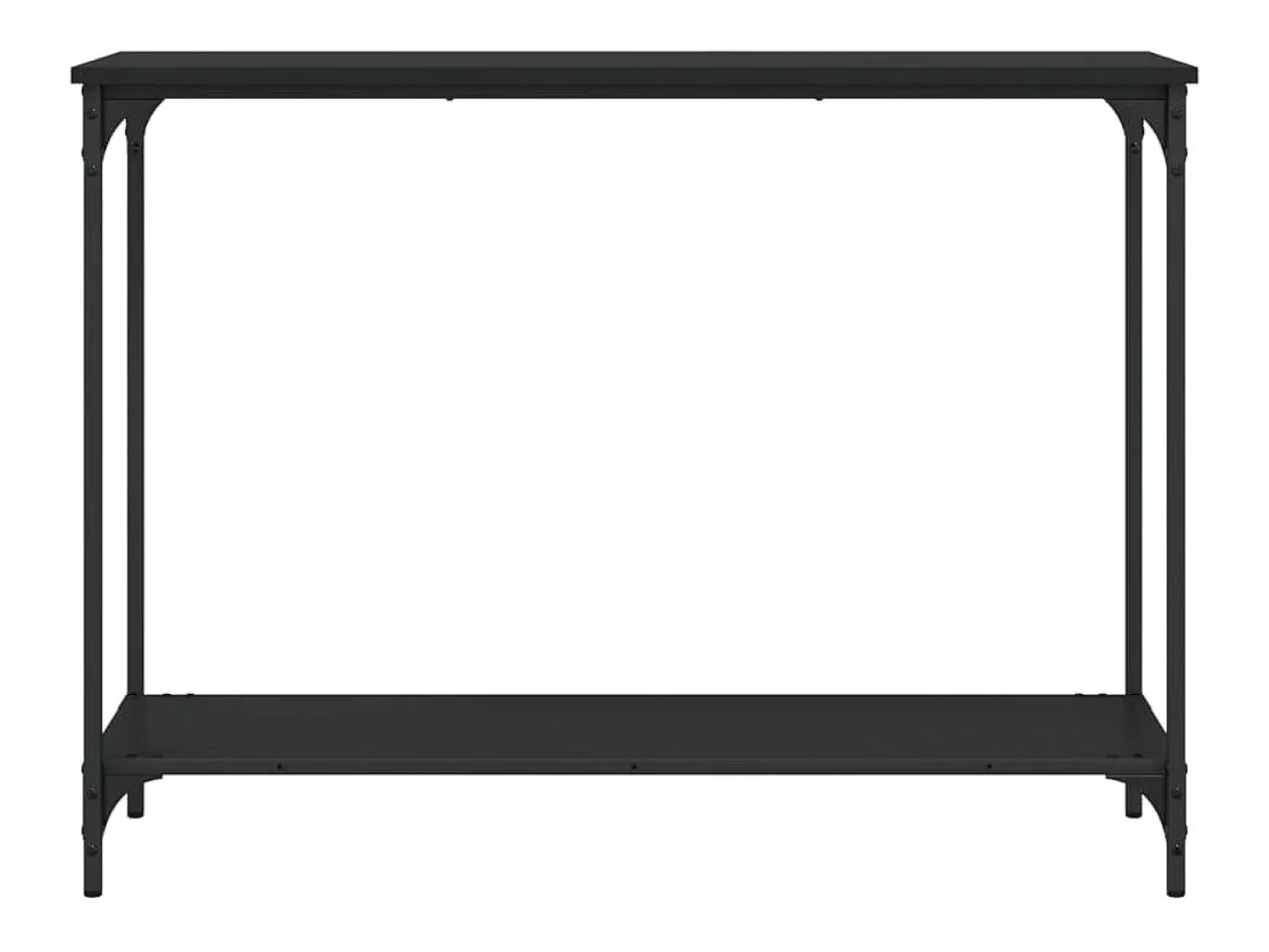 Mesa consola madera de ingeniería negra 101x30,5x75 cm ES505130