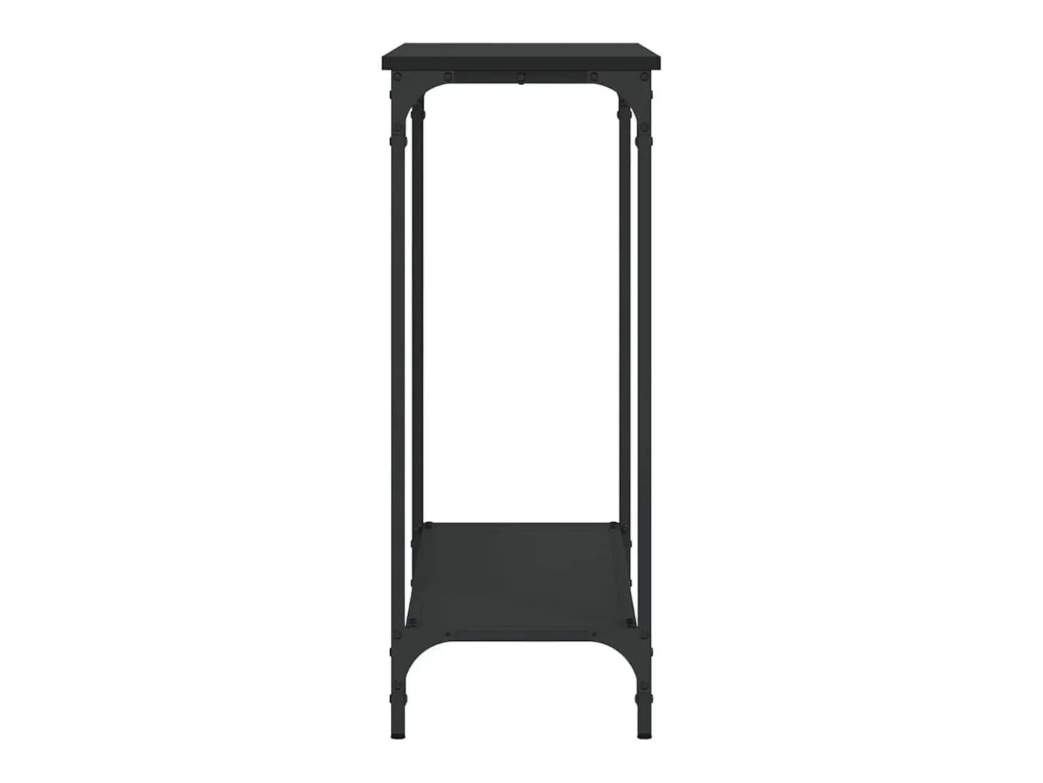 Mesa consola madera de ingeniería negra 101x30,5x75 cm ES505130