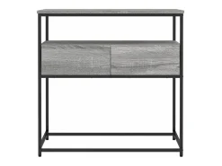 Mesa consola madera de ingeniería gris Sonoma 75x40x75 cm