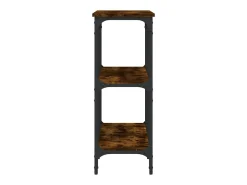Mesa consola madera de ingeniería roble ahumado 100x29x75 cm
