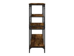Mesa consola madera de ingeniería roble ahumado 103x32x95 cm