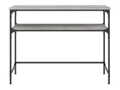 Mesa consola madera de ingeniería gris Sonoma 100x35,5x75 cm ES356600