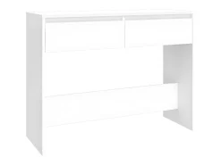 Mesa consola madera de ingeniería blanca 100x35x76,5 cm ES897616