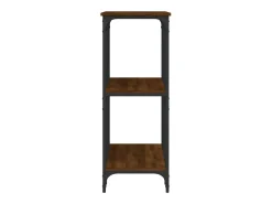 Mesa consola madera de ingeniería marrón roble 102x35x90 cm ES911358