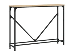 Mesa consola madera de ingeniería roble Sonoma 102x22,5x75 cm ES382918