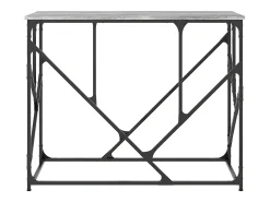 Mesa consola madera de ingeniería gris Sonoma 100x40x80 cm