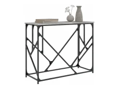 Mesa consola madera de ingeniería gris Sonoma 100x40x80 cm