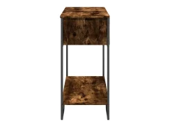 Mesa consola madera de ingeniería roble ahumado 100x35x74,5 cm