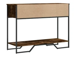 Mesa consola madera de ingeniería roble ahumado 100x35x74,5 cm