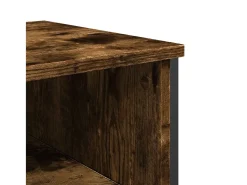 Mesa consola madera de ingeniería roble ahumado 100x35x74,5 cm
