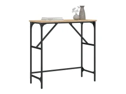 Mesa consola madera de ingeniería roble Sonoma 75x32x75 cm ES945301