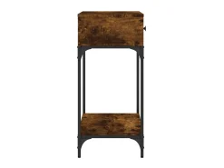 Mesa consola madera de ingeniería roble ahumado 75x34,5x75 cm ES132050