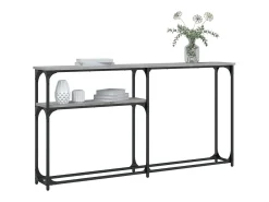 Mesa consola madera de ingeniería gris Sonoma 145x22,5x75 cm ES275187
