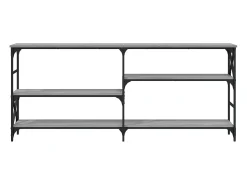 Mesa consola madera de ingeniería gris Sonoma 180x29x76,5 cm