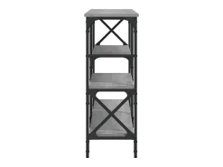 Mesa consola madera de ingeniería gris Sonoma 180x29x76,5 cm