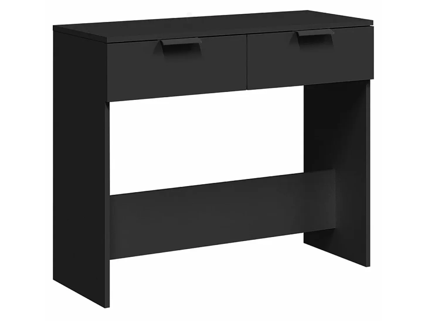 Mesa consola madera de ingeniería negro 90x36x75 cm ES104730