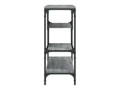 Mesa consola madera de ingeniería gris Sonoma 100x30x75 cm